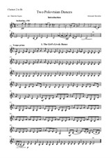 Two Polovtsian Dances – Clarinet II Bb